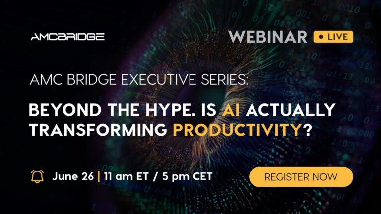 AMC Bridge to Host Webinar on AI’s Role in Transforming Productivity on Jun 26, 11AM ET