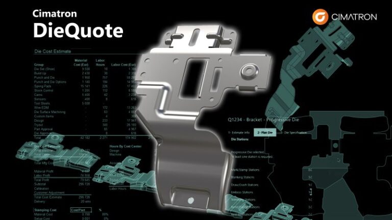 Cimatron Releases DieQuote for Stamping Die Cost Estimation