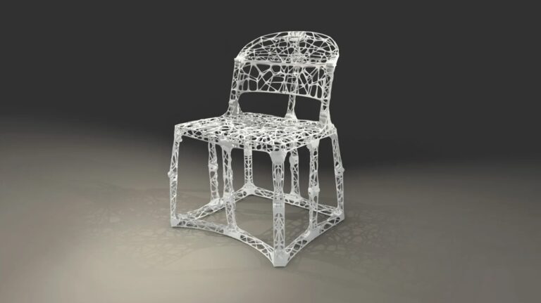 French Designer Patrick Jouin, Dassault Unveil Ta.Tamu, Lightweight, 3D-Printed Foldable Chair