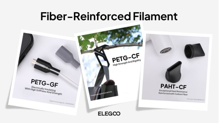Elegoo Introduces Fiber-Reinforced Filament Series for FDM 3D Printing