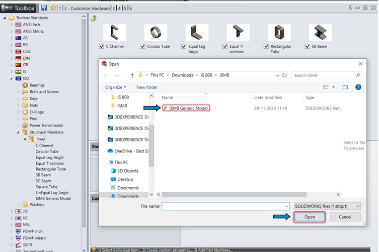How to Add Custom Part to SOLIDWORKS Toolbox Library