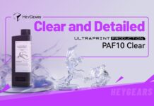 HeyGears Launches PAF10 Clear Resin, Transparent 3D Printing Solution, Now Available on Amazon PAF10clear