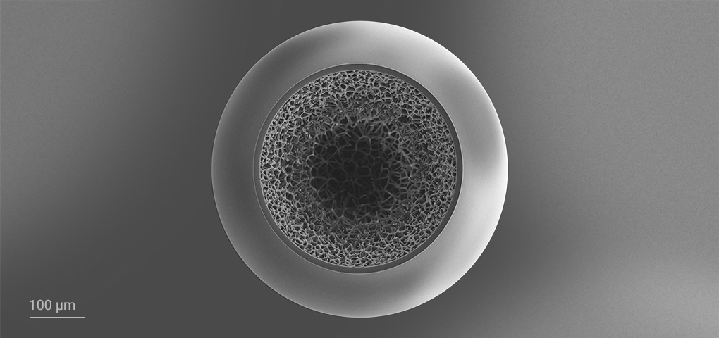 Laser fusion targets 2gl grayscale lithography 3D printed target polymer structure