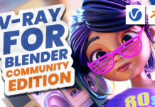 Chaos Launches Free V-Ray for Blender Community Edition V ray blender ce yt sticker