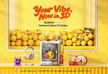 ELEGOO, emoji Collaborate on Co-Branded 3D Printer Centauri Carbon 2 Combo Poster