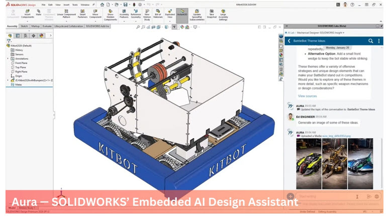 SOLIDWORKS AURA AI